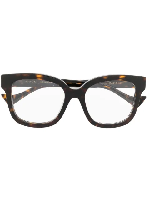 Gucci Eyewear D-frame tortoiseshell optical frame