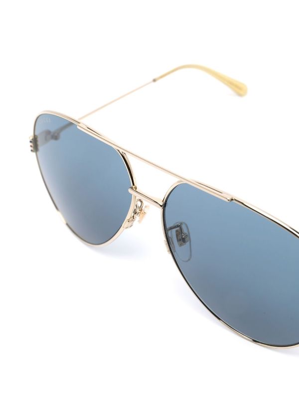 Gucci fashion blue tint sunglasses