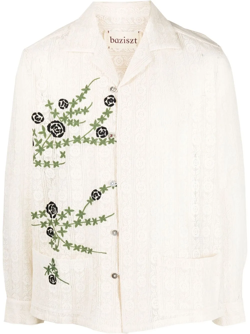 

Baziszt tree-motif long sleeve shirt - Neutro