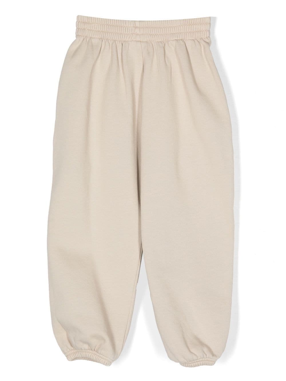 Shop Balenciaga Embroidered-logo Detail Track Pants In Brown