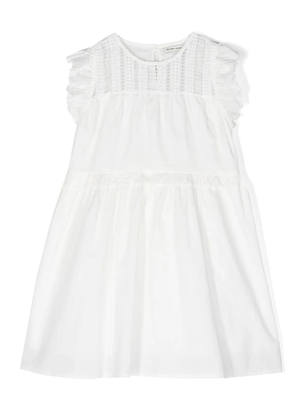 

THE NEW SOCIETY round-neck cotton dress - White