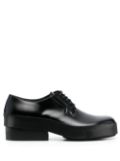 Raf Simons lace-up leather derby shoes - Black