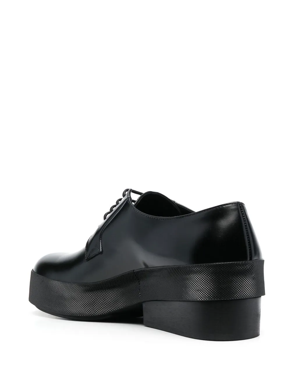 Shop Raf Simons Lace-up Leather Derby Shoes In Black