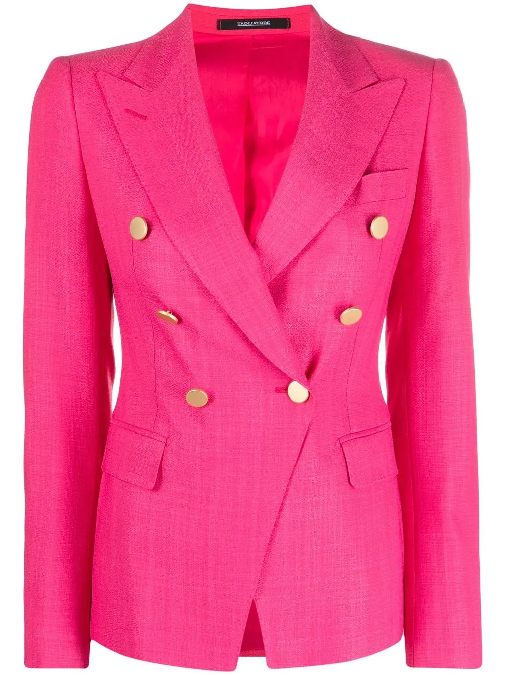 

Tagliatore double-breasted peak-lapel blazer - Pink