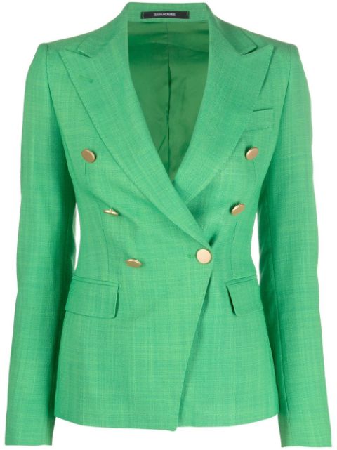 Tagliatore double-breasted peak-lapel blazer Women