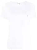Lorena Antoniazzi logo-embroidery cotton T-shirt - White