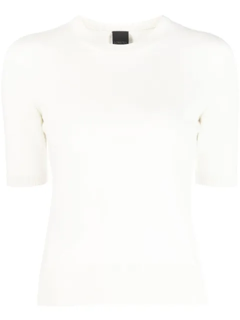 Lorena Antoniazzi short-sleeved knitted top