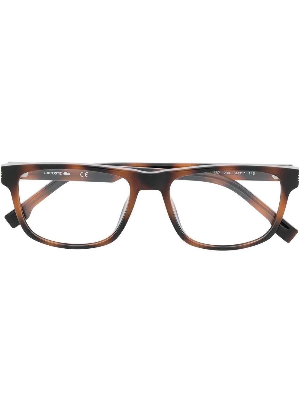 

Lacoste lentes con armazón cuadrada - Marrón