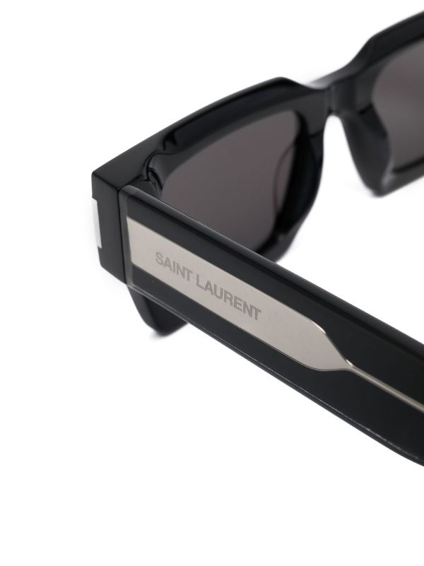 Saint Laurent Eyewear square-frame Transparent Sunglasses - Farfetch