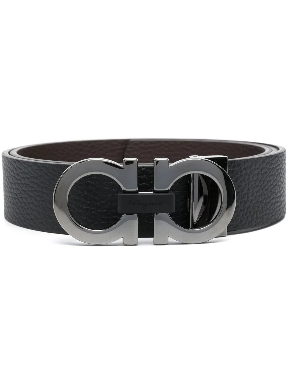 

Ferragamo Gancini reversible belt - Black