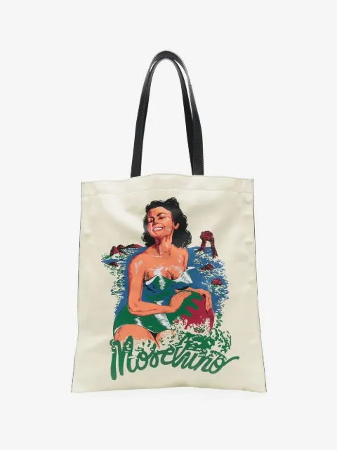 Moschino Shopper met print