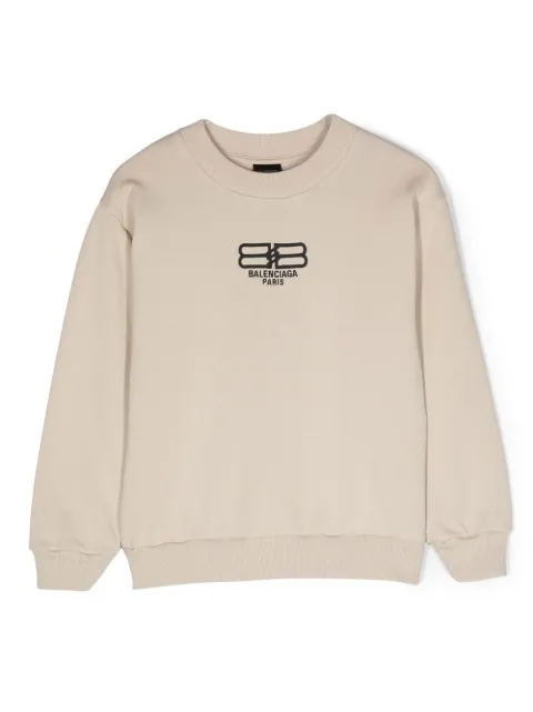 Balenciaga Kids logo-print detail sweatshirt