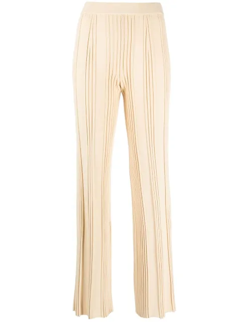 MRZ pleated-detail straight-leg trousers