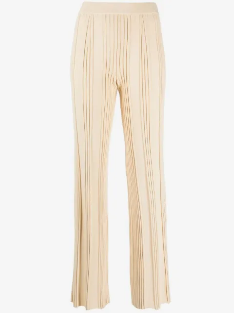 MRZ pleated-detail straight-leg trousers