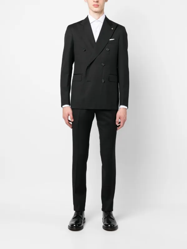 セットアップ Tagliatore Double-Breasted Tailored Suit With Classic Lapel Tagliatore Double-Breasted Tailored Suit With Classic Lapel