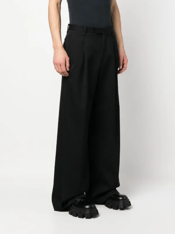 Lanvin wide-leg Trousers | Black | FARFETCH AO