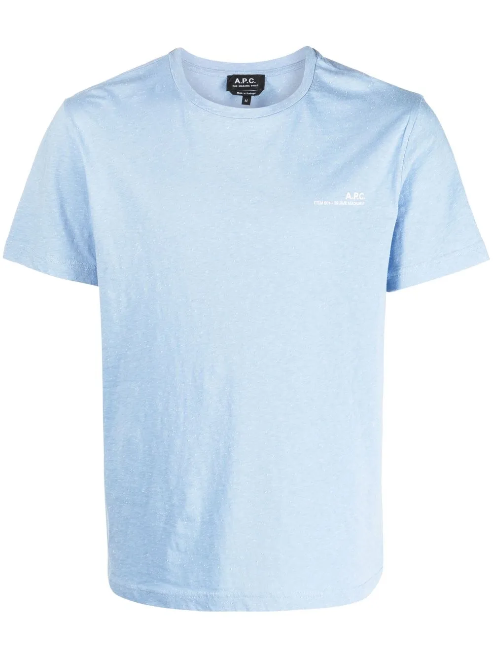 

A.P.C. playera manga corta con logo estampado - Azul