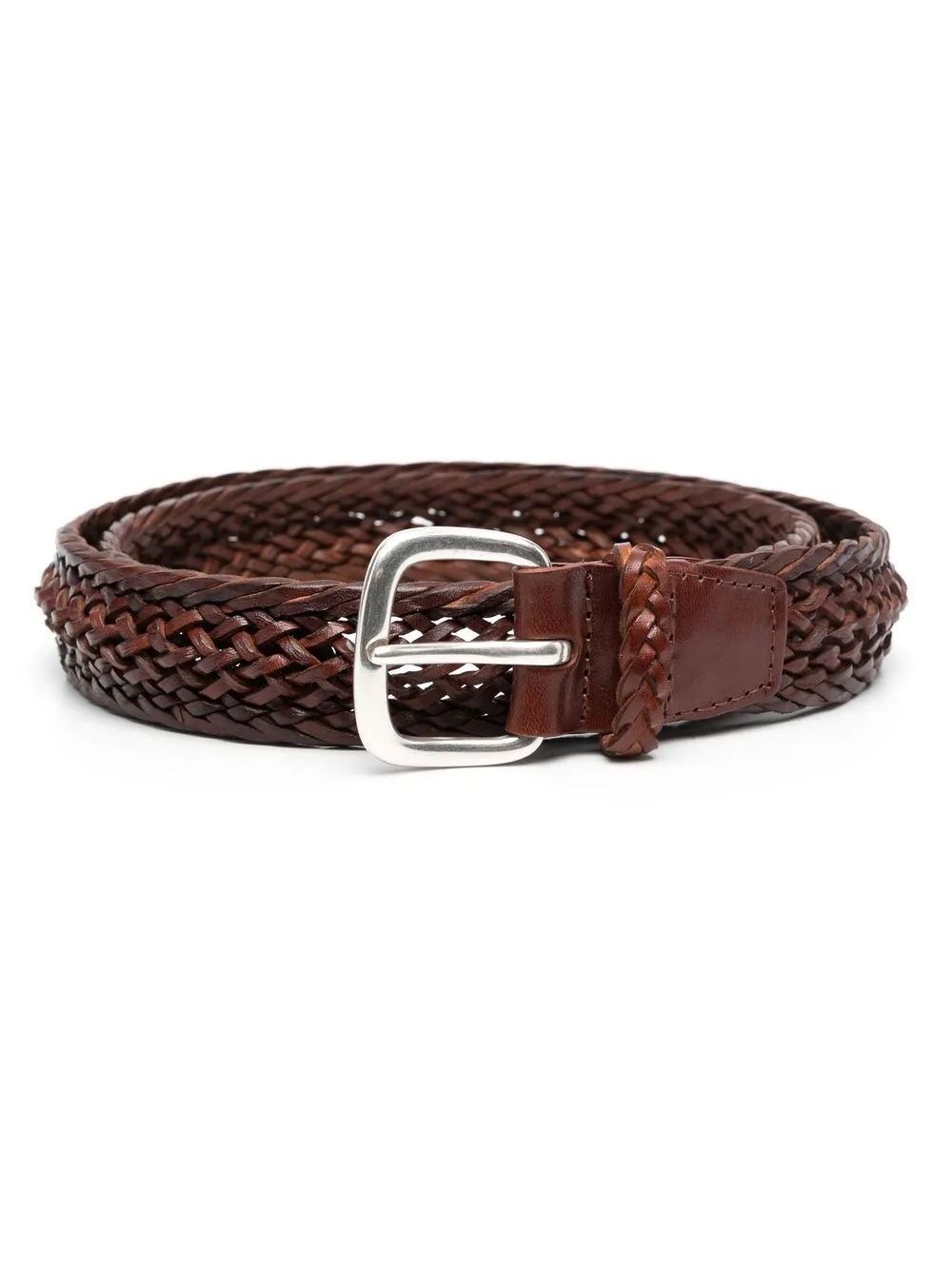 

Orciani interwoven leather belt - Brown