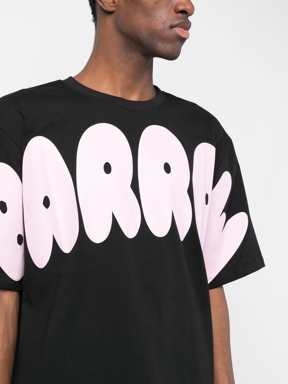 Shop Barrow Logo-print Cotton T-shirt In Black