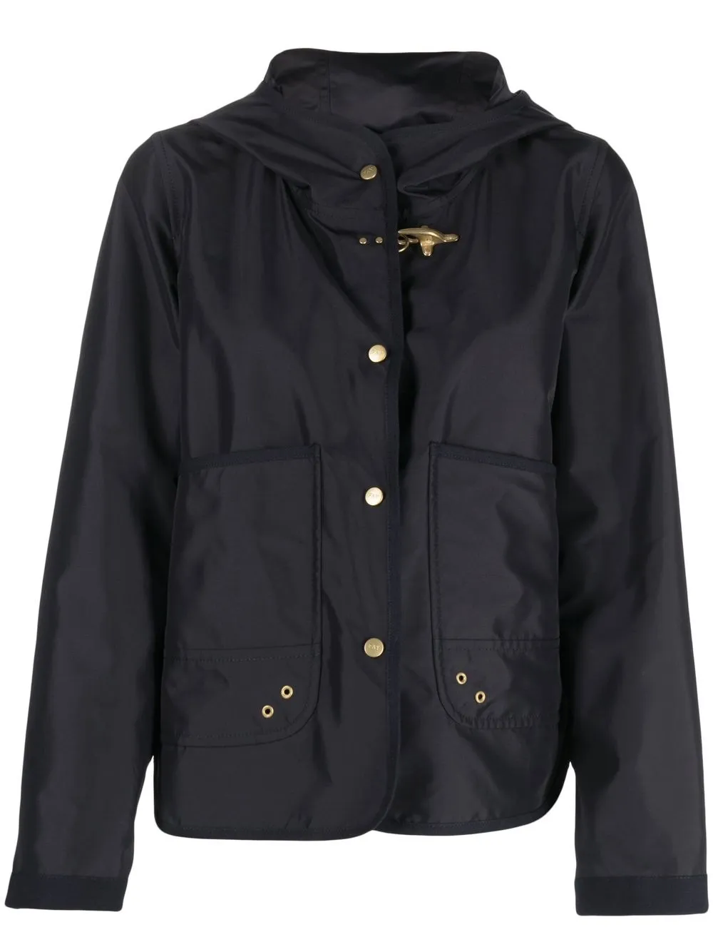 

Fay long-sleeve hooded jacket - Blue