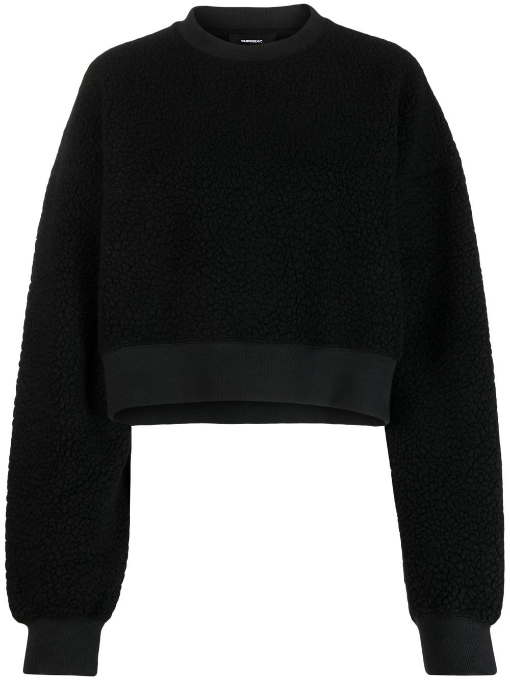 WARDROBE.NYC FLEECE CROPPED SWEATSHIRT