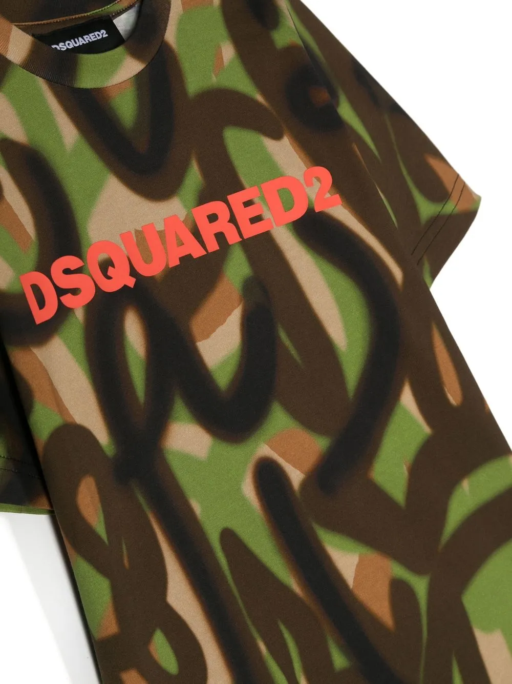 Dsquared2 All-over Print T-shirt In Grün