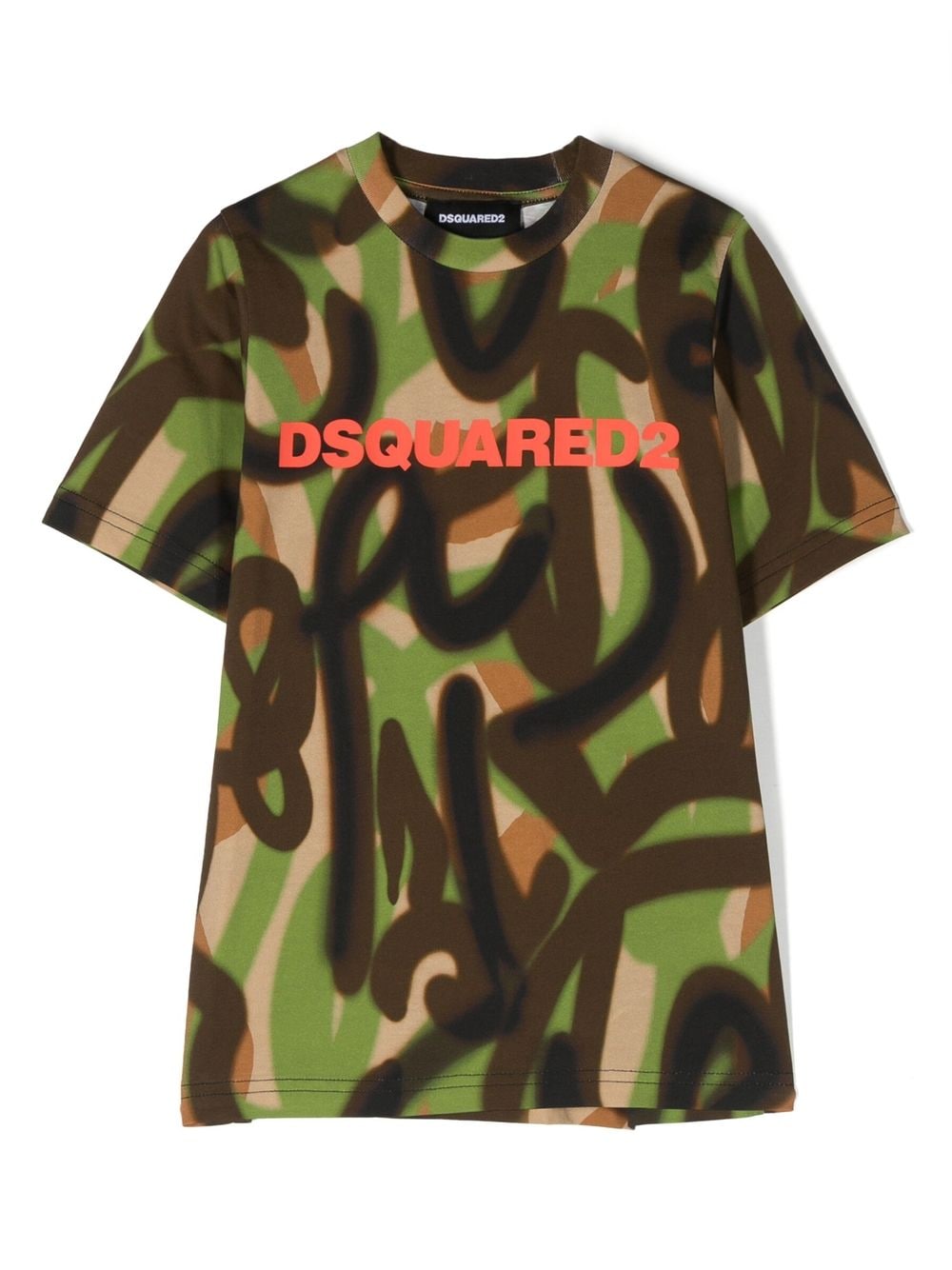 Dsquared2 All-over Print T-shirt In Grün