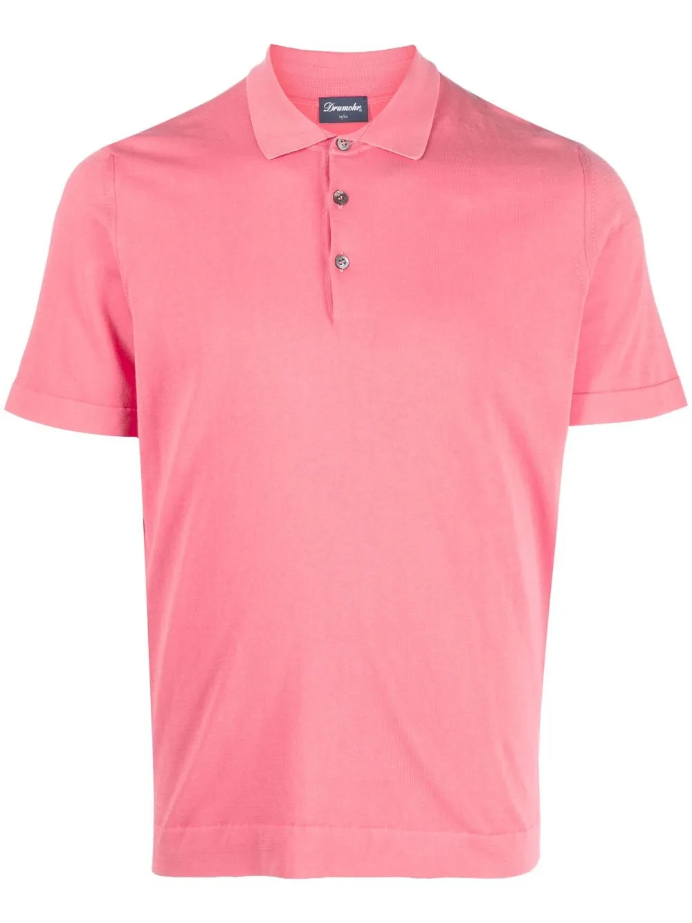 

Drumohr short-sleeved cotton polo shirt - Pink