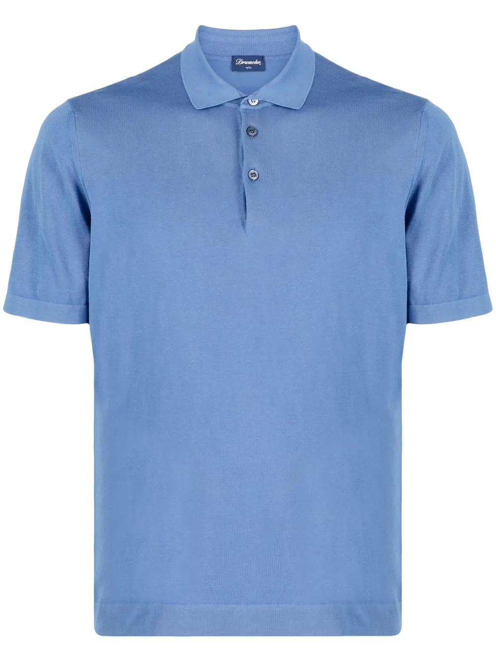 

Drumohr short-sleeved cotton polo shirt - Blue