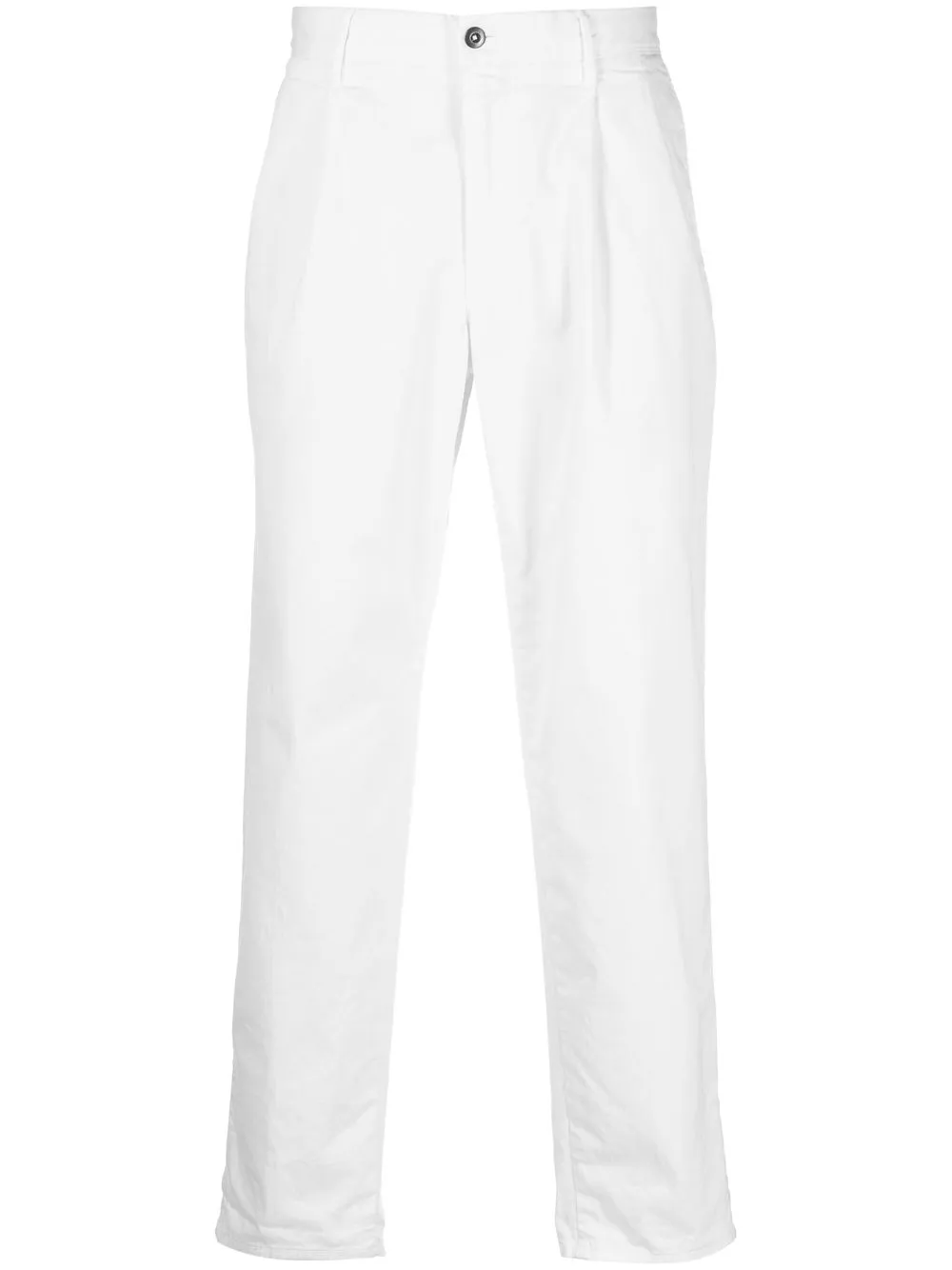 

Incotex pantalones capri con diseño recto - Blanco