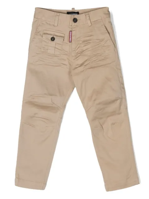 Dsquared2 Kids logo-tag chino trousers