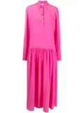 Alysi dropped-waist silk dress - Pink