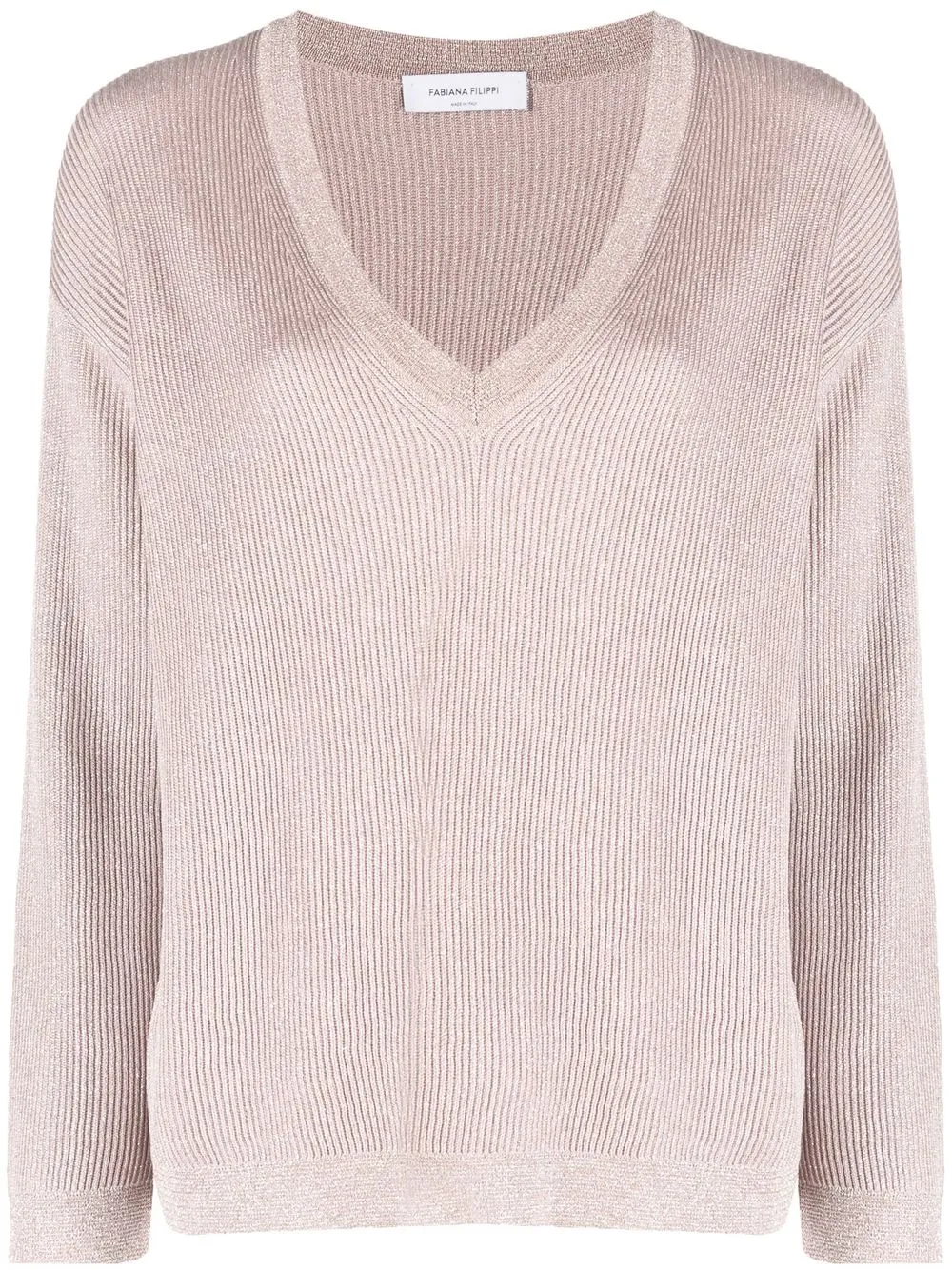 

Fabiana Filippi pullover V-neck jumper - Pink