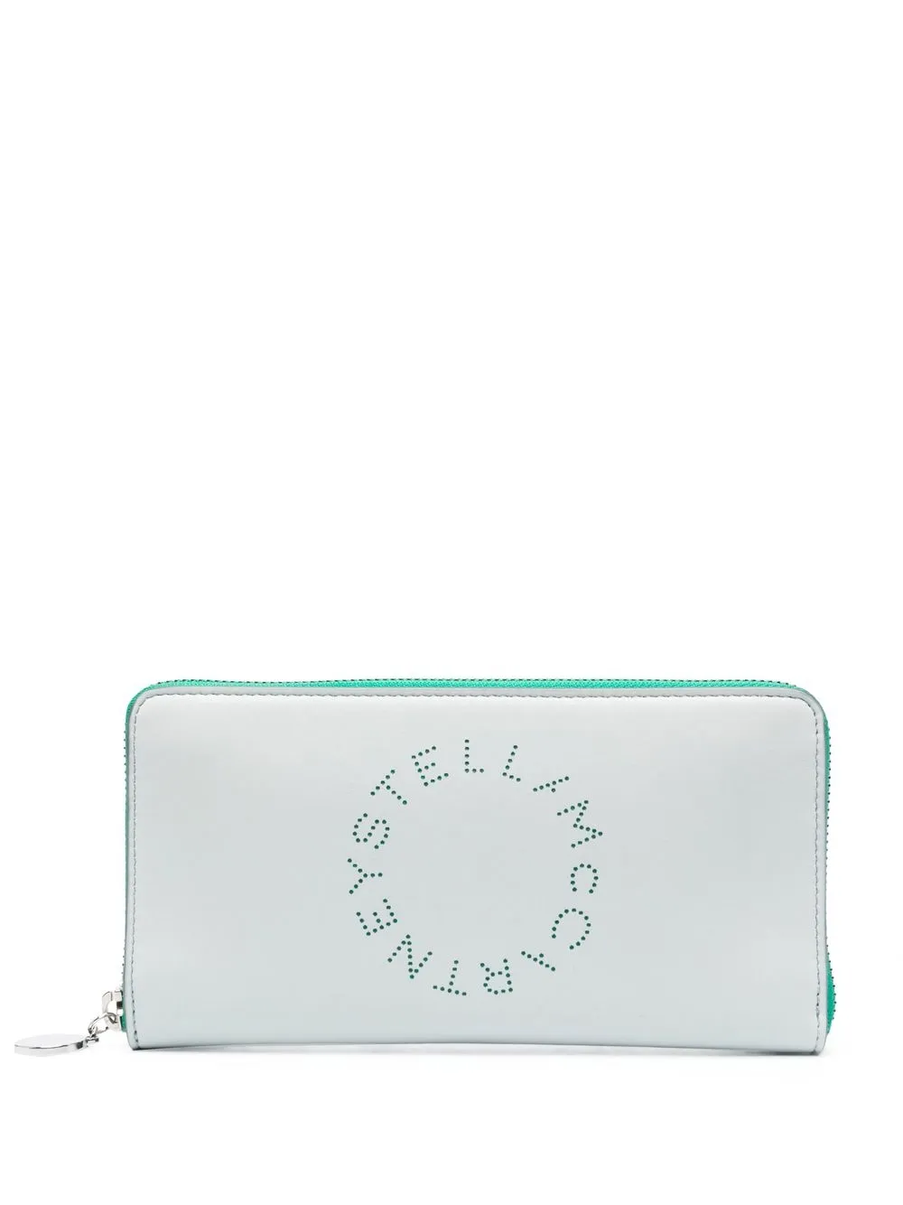 

Stella McCartney logo-print faux-leather wallet - Green