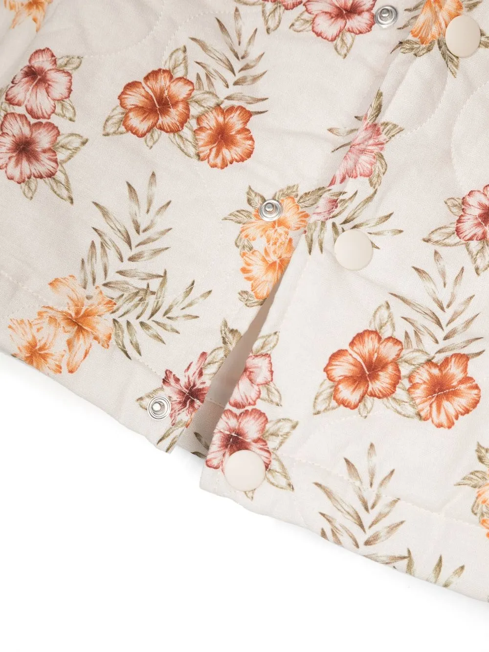 The New Society Fiorentina All-over Floral-print Jacket In Neutrals