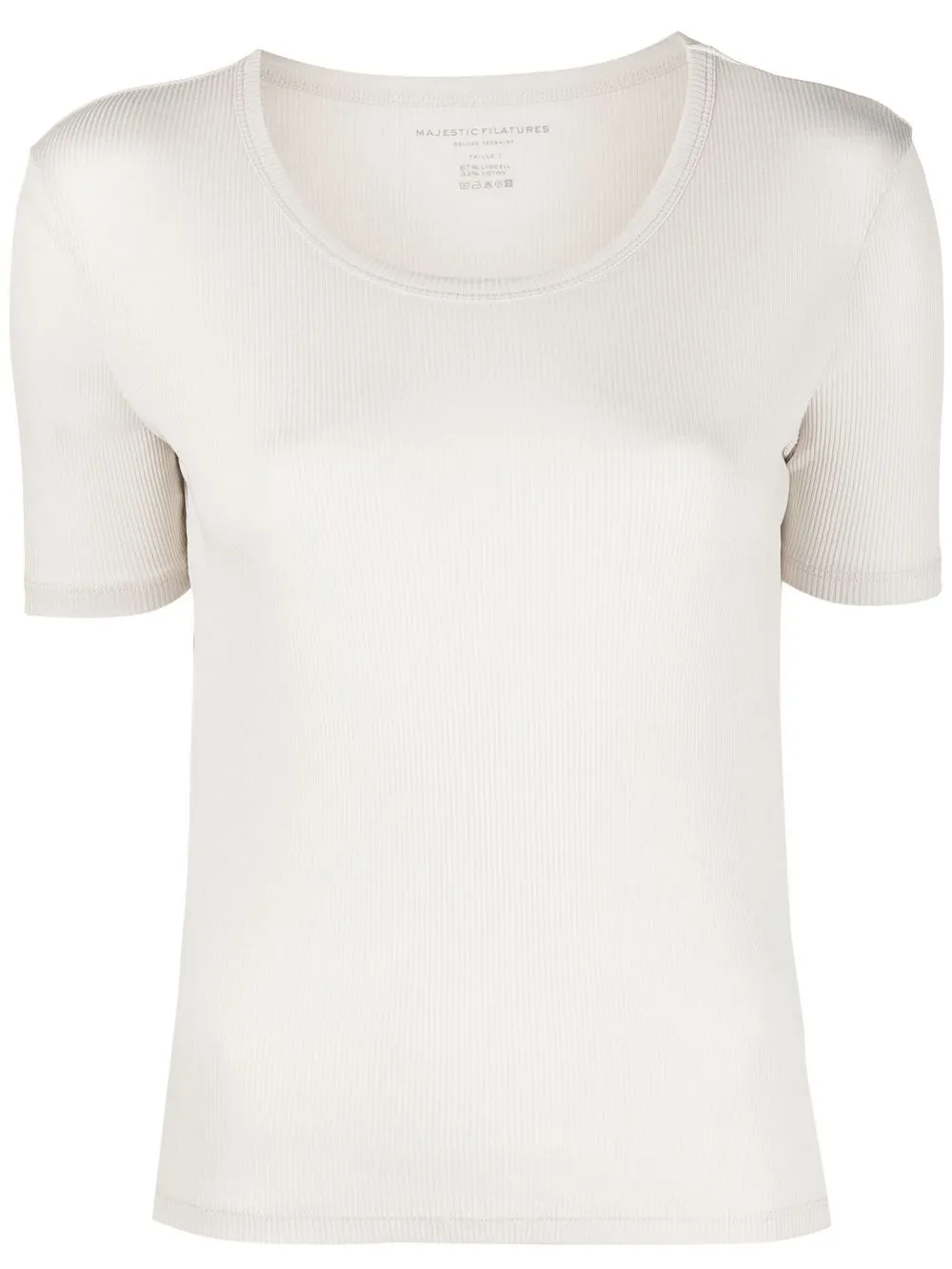 

Majestic Filatures fine-ribbed short-sleeved T-shirt - Neutrals