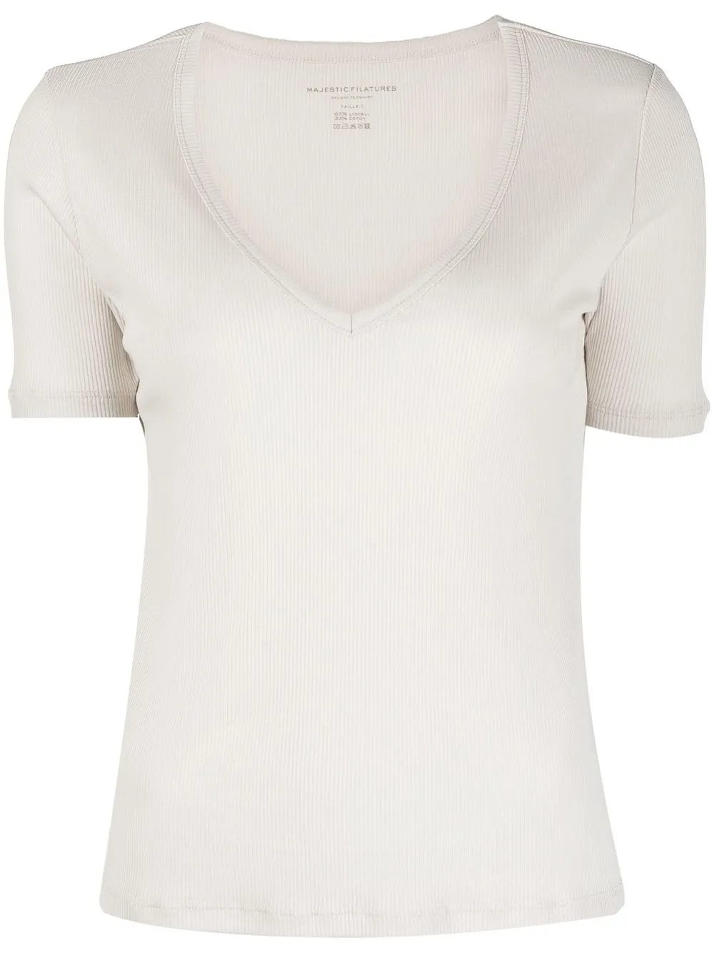 

Majestic Filatures camiseta con cuello en V - Neutro