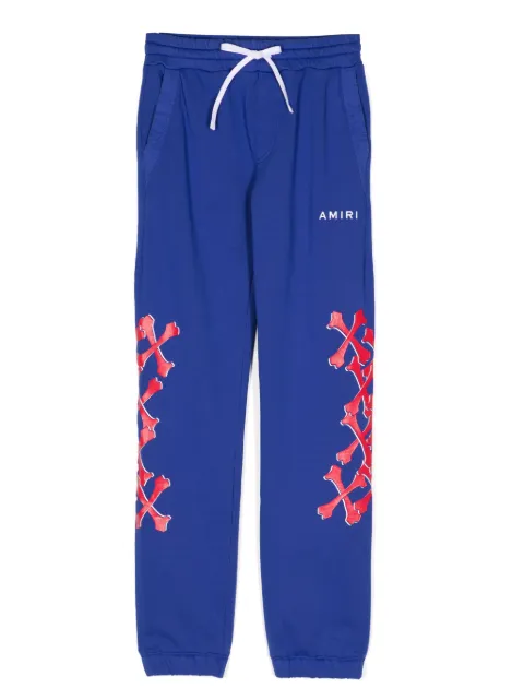 AMIRI KIDS graphic logo print track pants