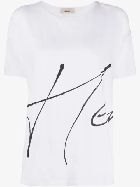 Herno crew-neck logo-print T-shirt