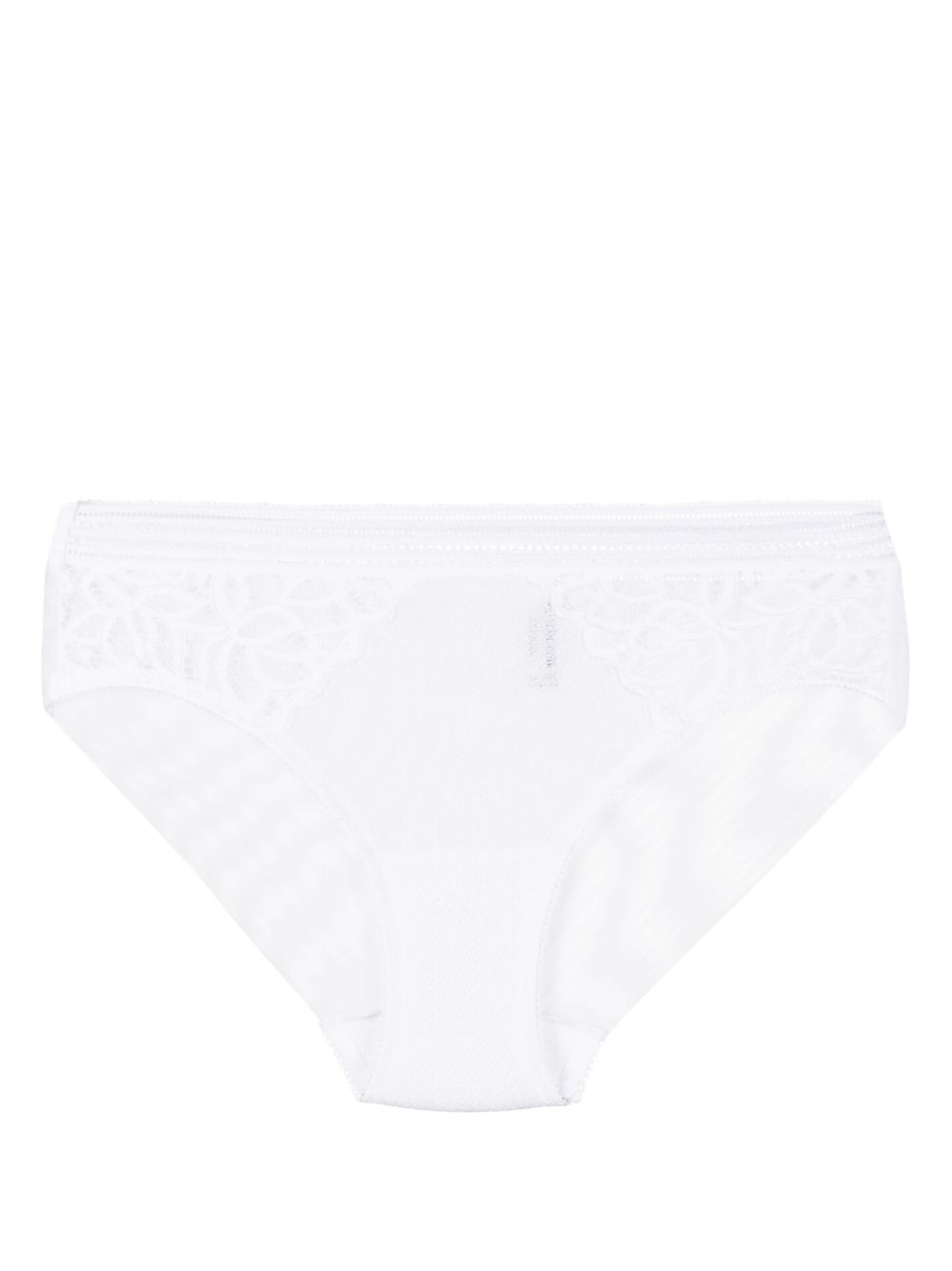 Wacoal Raffine lace-trim high-waisted briefs - White