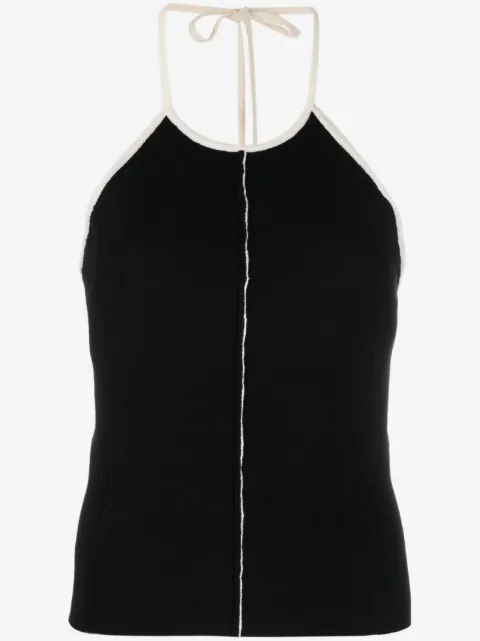 Sunnei halterneck knitted top