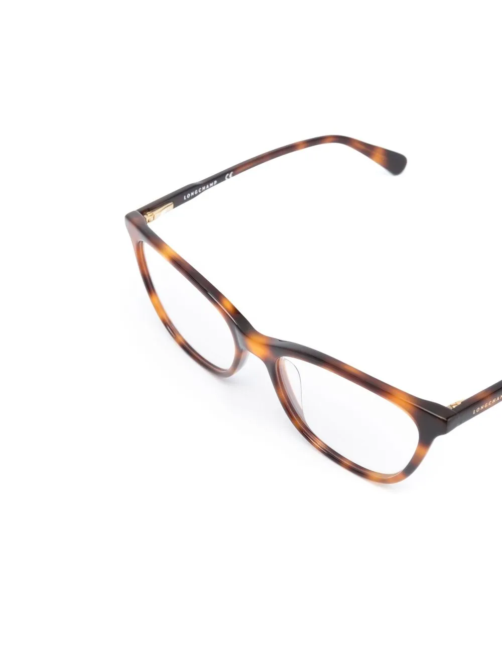  Longchamp Tortoiseshell Cat-eye-frame Glasses - Brown 