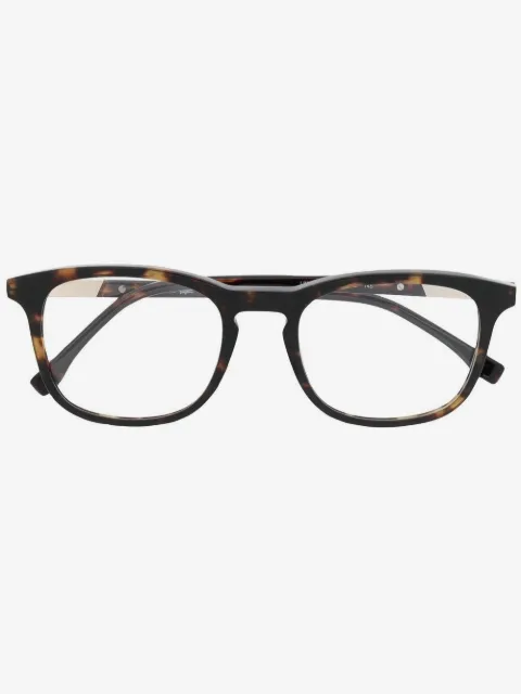 Lacoste lunettes de vue carrées à effet écailles de tortue