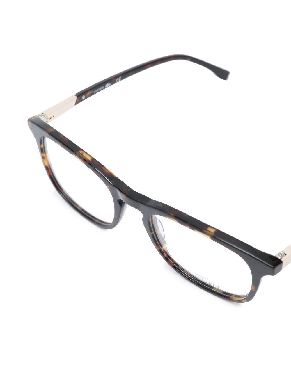 Lacoste square-frame tortoiseshell glasses Women