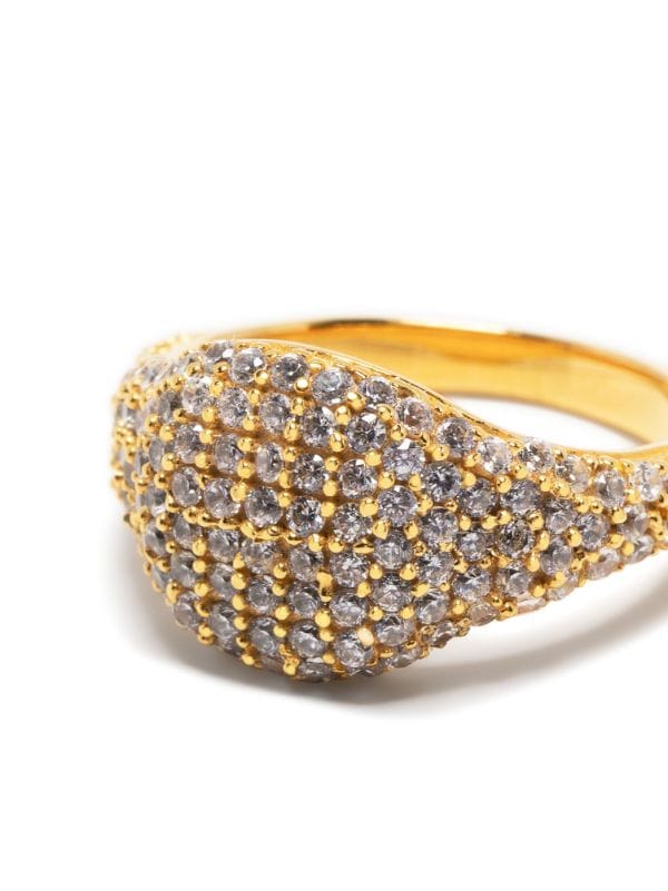 Daphine Laurita Pavé Pinky Ring - Farfetch