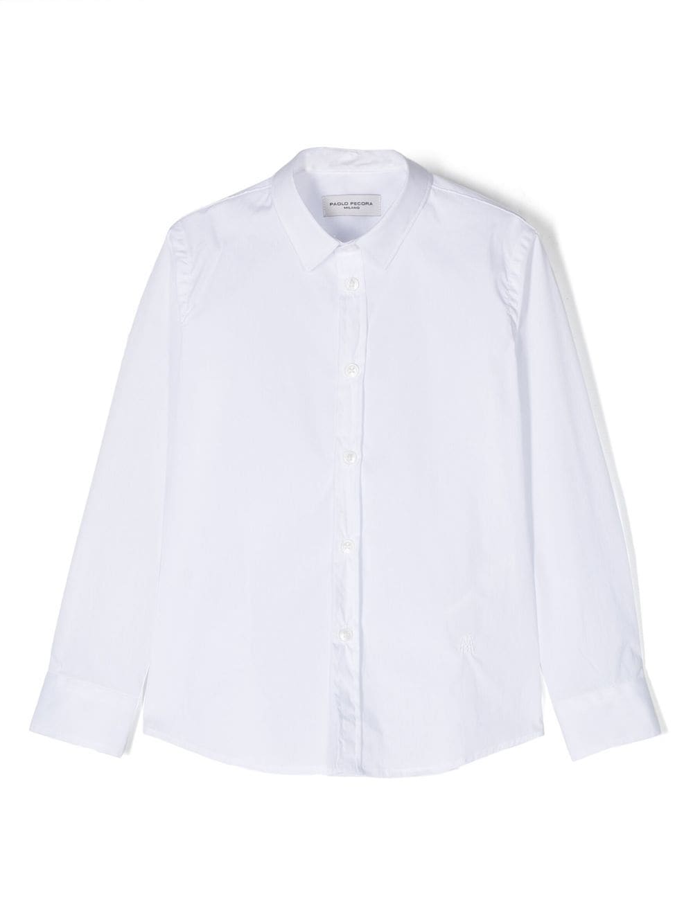 Paolo Pecora Long-sleeve Dress Shirt In Weiss