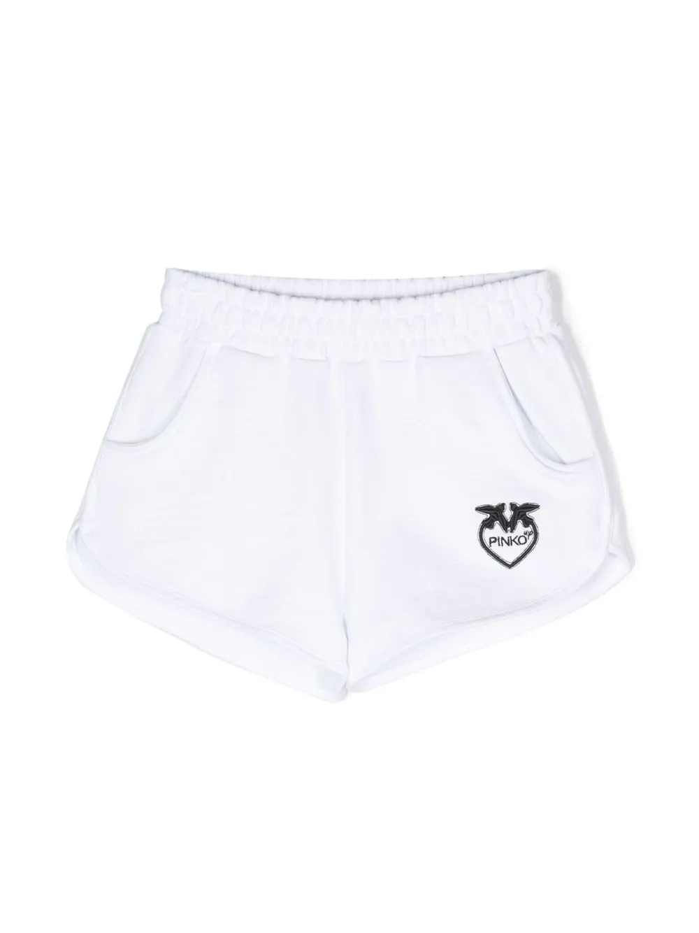 

Pinko Kids bermudas con parche del logo - Blanco