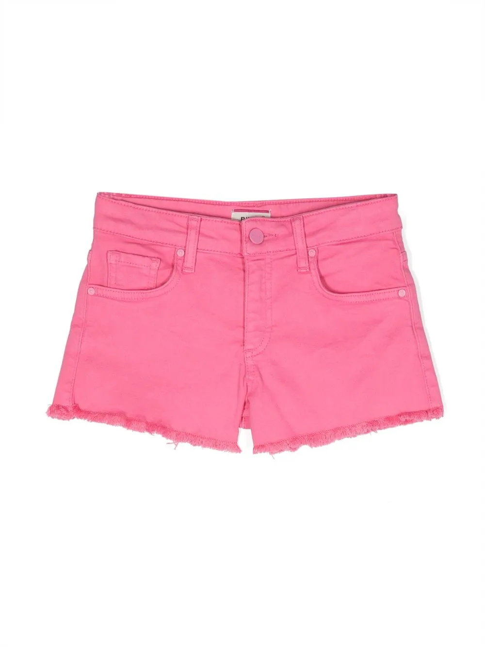 

Pinko Kids shorts de mezclilla deshilachados - Rosado