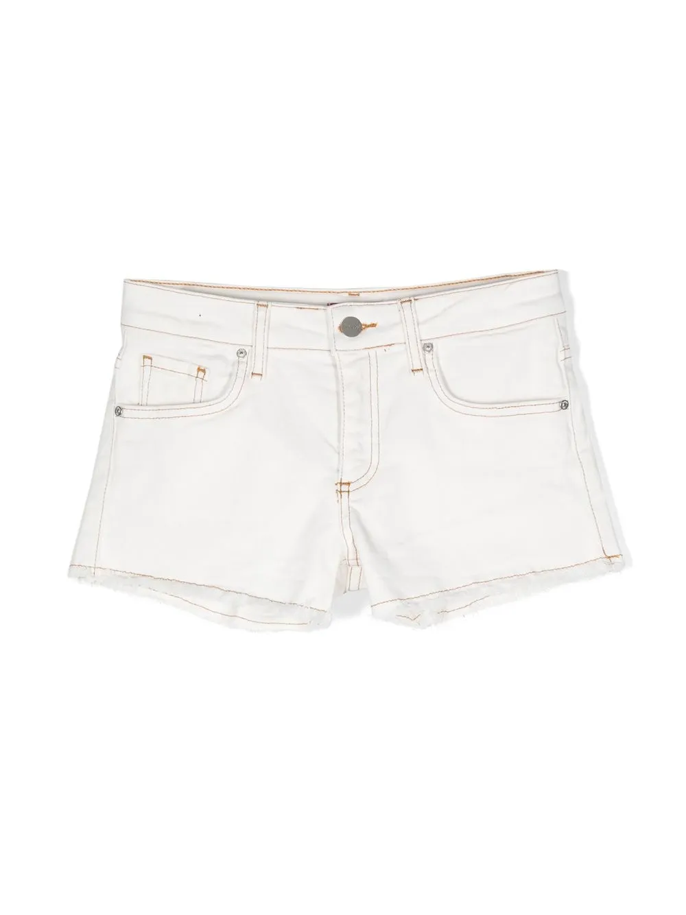 

Pinko Kids shorts de mezclilla deshilachados - Neutro