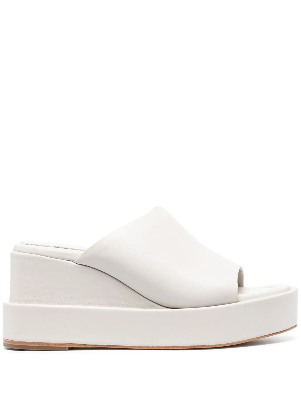 

Paloma Barceló 85mm wedge mules - White